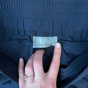 Size 6 Athleta navy joggers